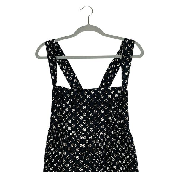 J.Crew Squareneck Poplin Midi Dress in Block Print Size 14 NWT CJ525 - Picture 2 of 7